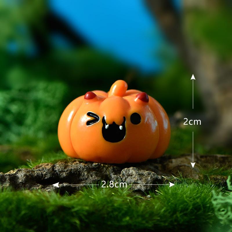 Tiểu cảnh Halloween ma và bí ngô, phụ kiện quả cầu (ZC-165)