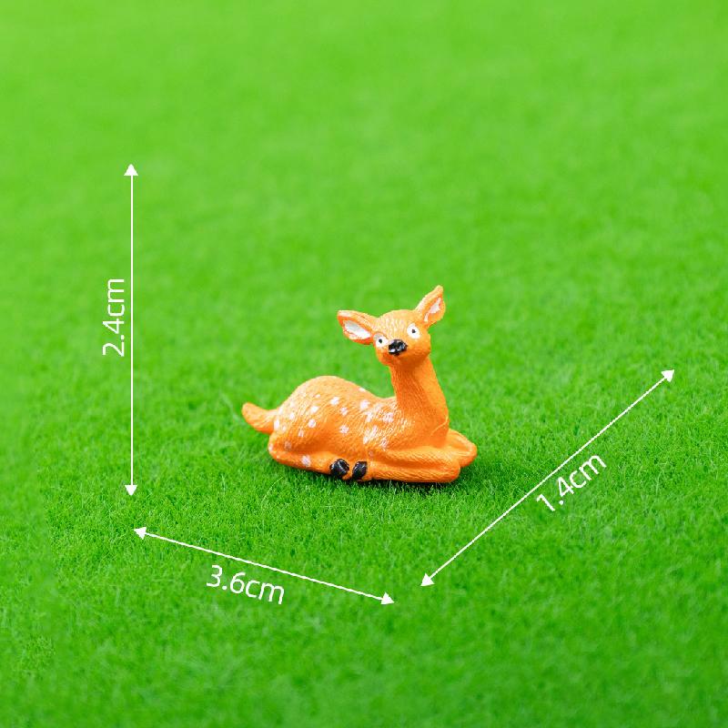Tiểu cảnh gia đình hươu, phụ kiện trang trí cây cảnh mini (ZC-98)