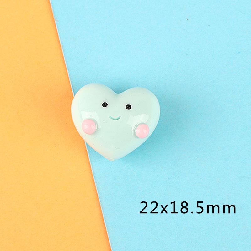 胖嘟嘟立体亮面爱心树脂配件手机壳发饰奶油胶发夹手工材料厂家