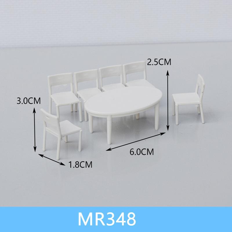 Bộ Bàn Ăn Mini Mô Hình Tỷ Lệ 1:20 (MH-285)