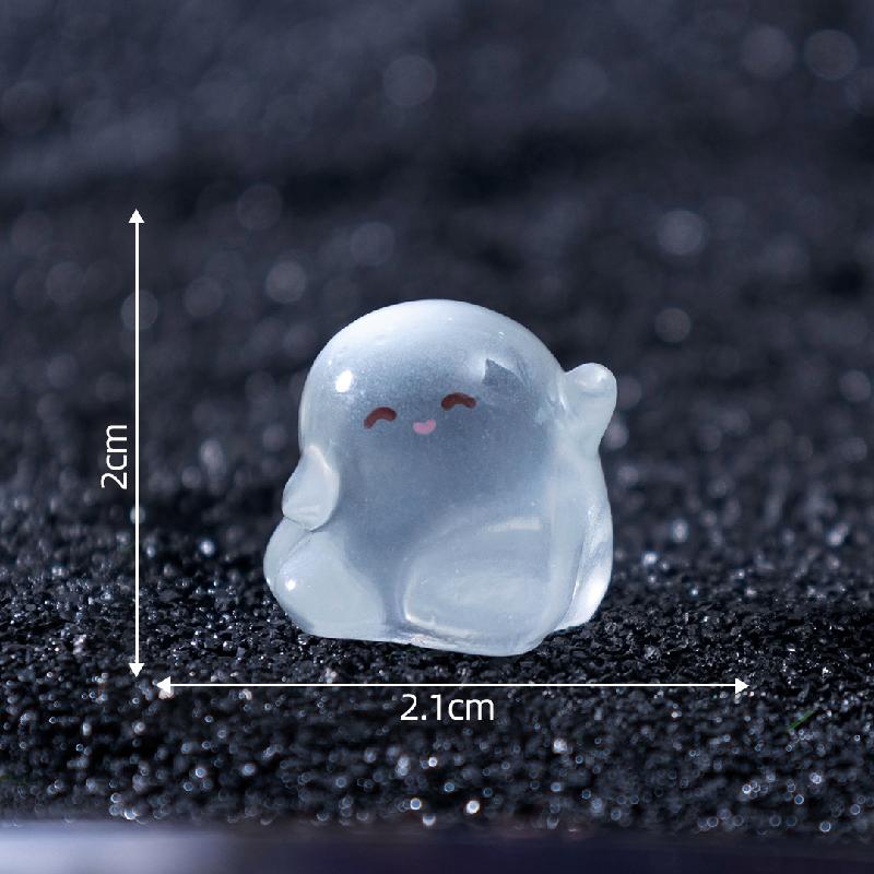 Tiểu cảnh Halloween, ma nhỏ phát sáng, túi bất ngờ DIY, phụ kiện bàn tiểu cảnh mini (ZC-737)