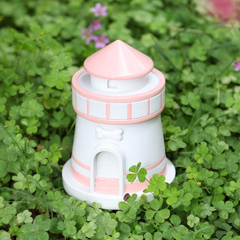 Chậu Cây Resin Hộp tro cốt thú cưng resin hình ngọn hải đăng, hộp tưởng niệm chó mèo, đồ tang lễ (RG-45)