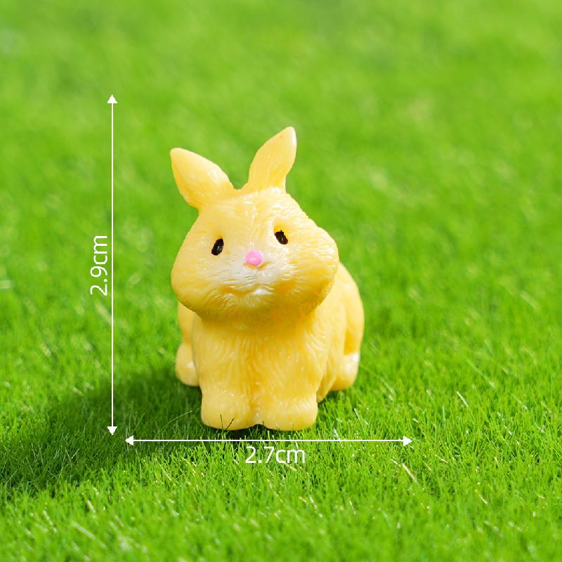 Tiểu cảnh thỏ DIY, phụ kiện tiểu cảnh mini xe bàn thu nhỏ đáng yêu, cute (ZC-1044)