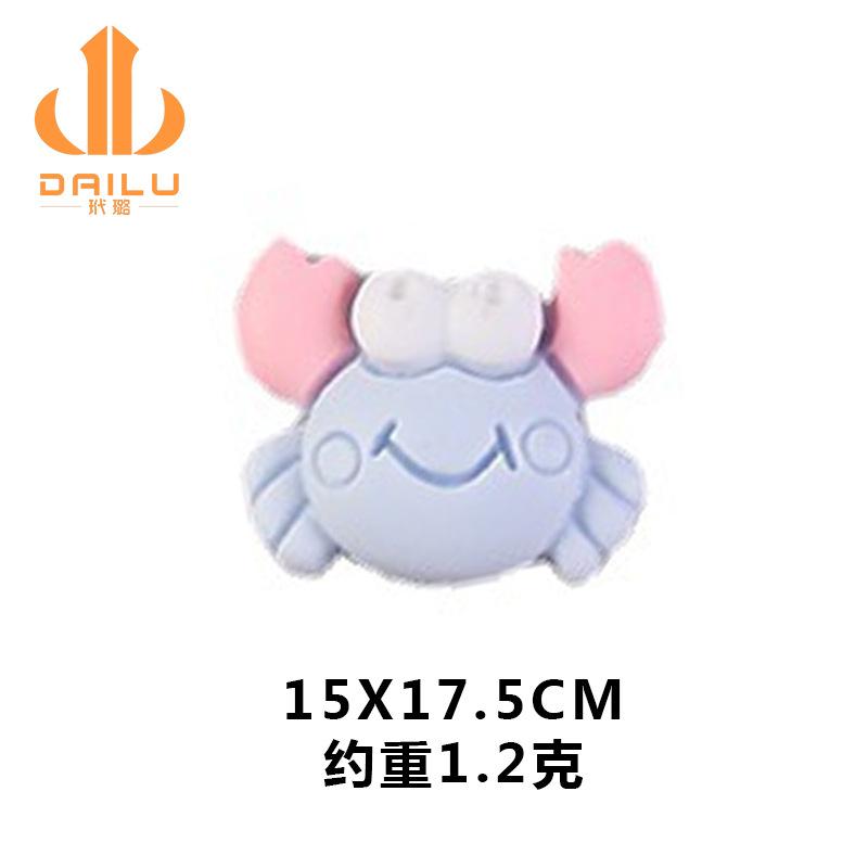 树脂配件 海洋系列卡通小螃蟹diy儿童发饰胸针材料 手机壳贴片