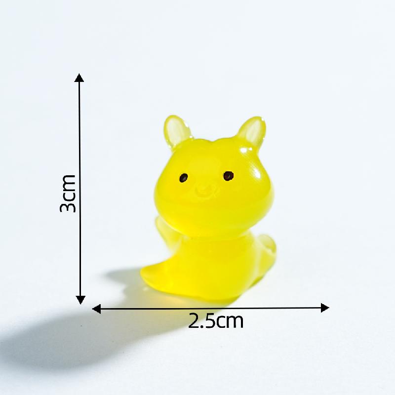 Tiểu cảnh sên & thỏ biển phát sáng DIY, phụ kiện tiểu cảnh mini resin treo bàn garden đáng yêu cute (ZC-1445)