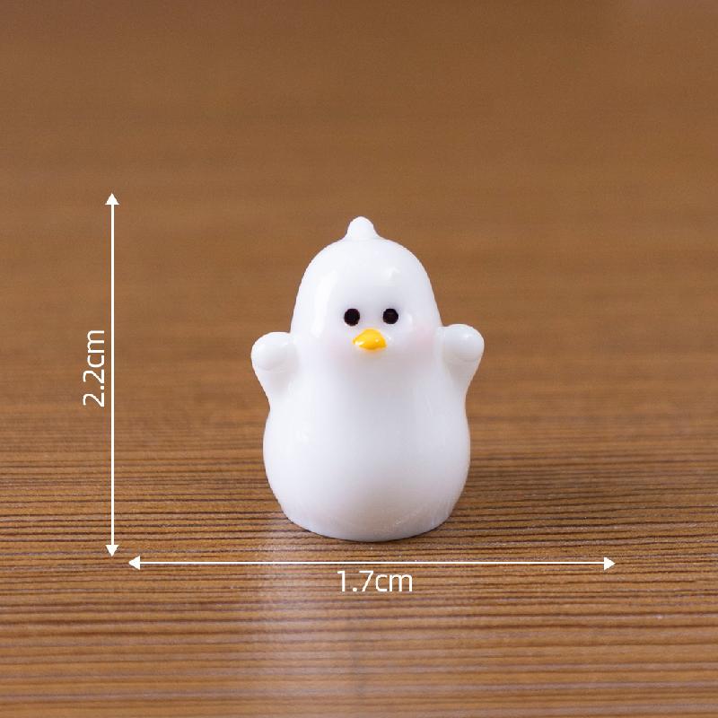 Tiểu cảnh vịt trắng DIY, phụ kiện tiểu cảnh mini xe bàn đáng yêu, cute (ZC-1010)