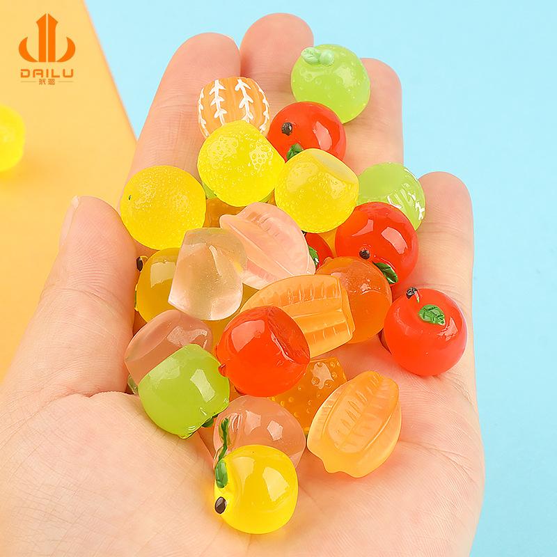 Charm trái cây phát sáng DIY chìa khóa trang trí (FF-412)