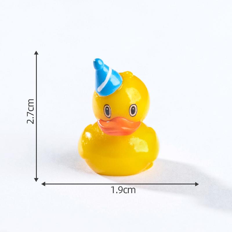 Tiểu cảnh vịt vàng biến hóa DIY, phụ kiện tiểu cảnh mini resin treo bàn garden đáng yêu cute (ZC-1456)