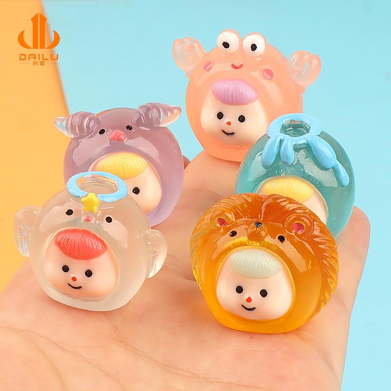 Charm 12 cung hoàng đạo phát sáng DIY trang trí (FF-453)