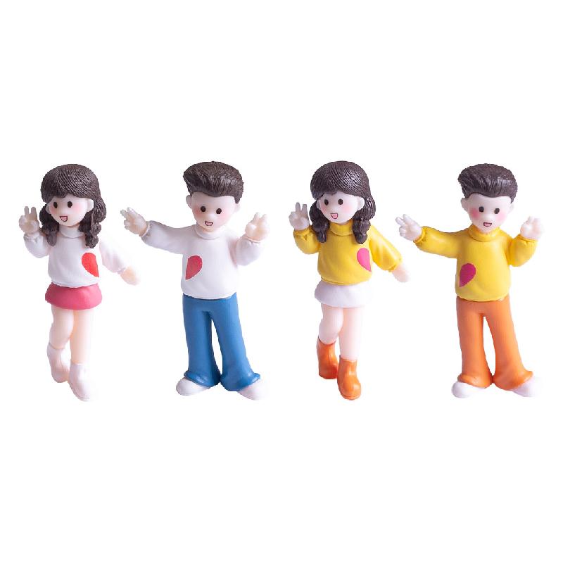 Tiểu cảnh cặp đôi chụp hình DIY, phụ kiện tiểu cảnh mini xe bàn thu nhỏ cute (ZC-1114)