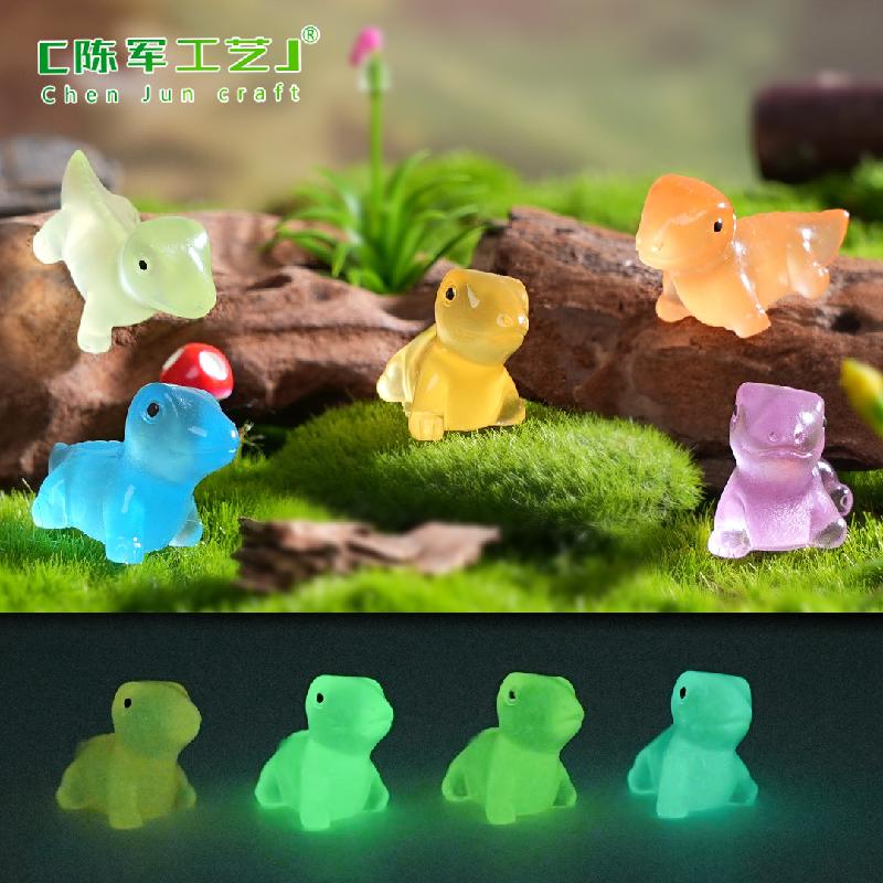 Phụ Kiện Tiểu Cảnh 跨境外贸微景观创意夜光小蜥蜴园艺造景 DIY装饰品配件迷你小摆件