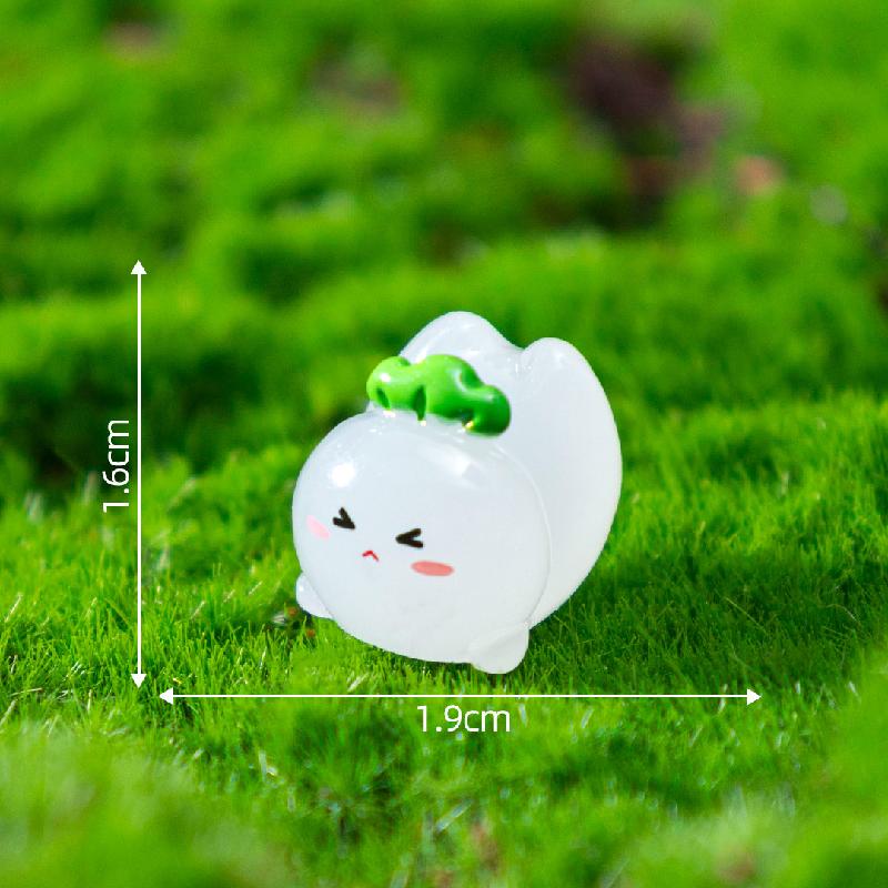 Tiểu cảnh cà rốt phát sáng DIY, phụ kiện tiểu cảnh mini resin cute, dễ thương (ZC-884)