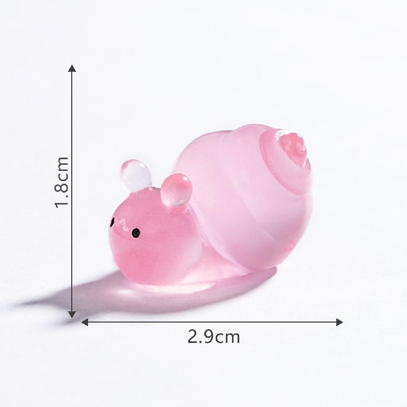 Tiểu cảnh sên tròn phát sáng DIY, phụ kiện tiểu cảnh mini garden resin treo bàn đáng yêu cute (ZC-1450)