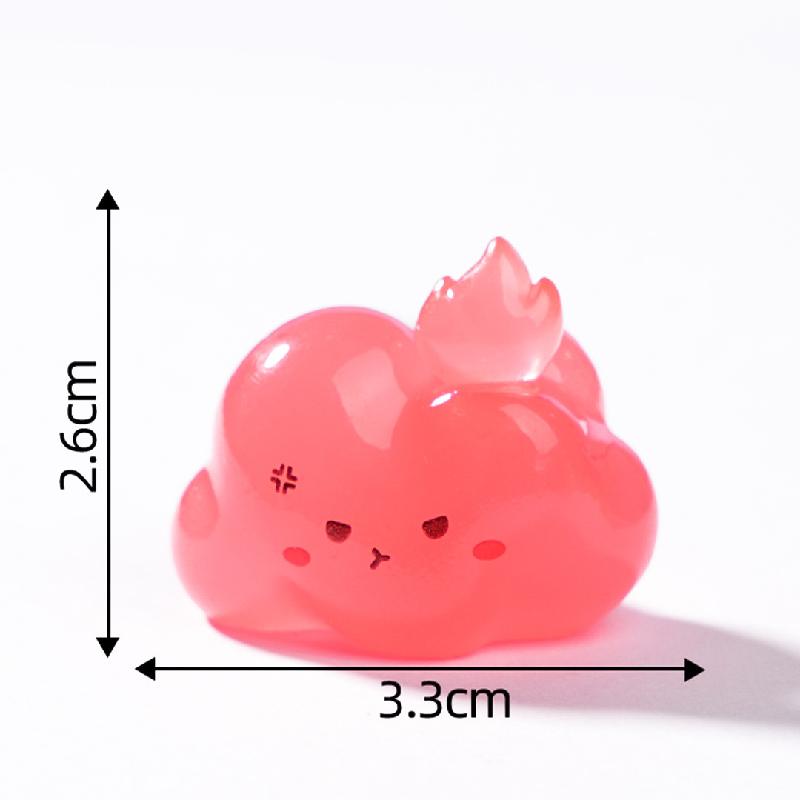 Tiểu cảnh đám mây phát sáng DIY, phụ kiện tiểu cảnh mini resin treo bàn garden đáng yêu (ZC-1349)