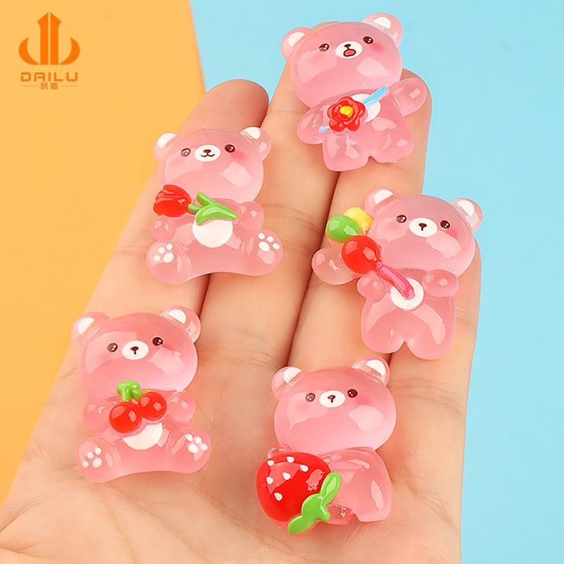 Charm gấu phát sáng DIY trang trí điện thoại (FF-466)