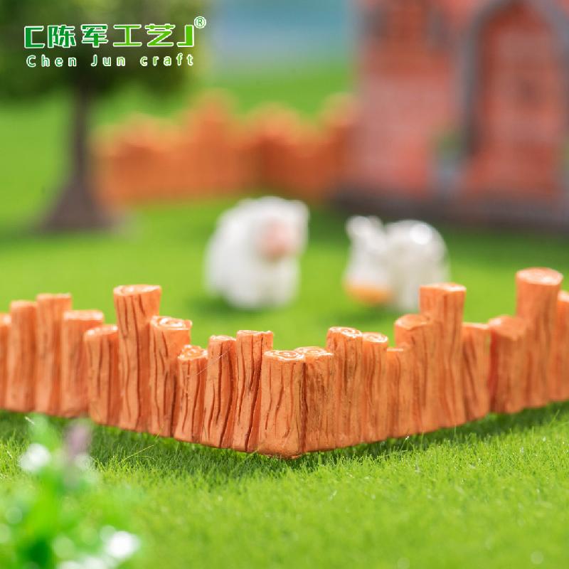 Phụ Kiện Tiểu Cảnh 微景观创意小栅栏木板竹子围栏园艺造景 DIY装饰品配件迷你小摆件