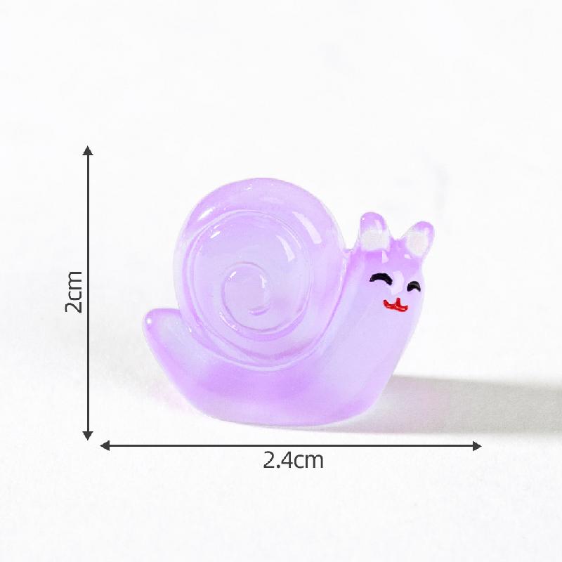 Tiểu cảnh sên phát sáng DIY, phụ kiện tiểu cảnh mini resin garden treo bàn đáng yêu cute micro (ZC-1454)