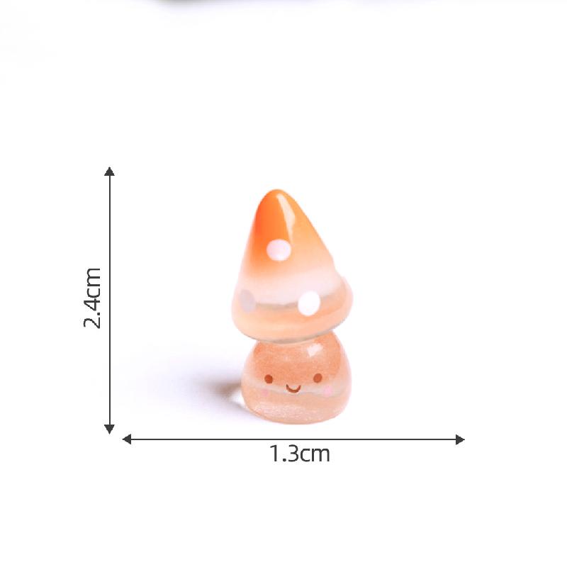 Tiểu cảnh nấm nghiêng phát sáng, rêu DIY, phụ kiện bàn tiểu cảnh mini đáng yêu (ZC-326)