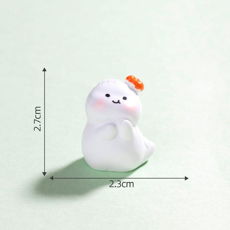 Tiểu cảnh ma Halloween nhỏ phát sáng DIY, phụ kiện tiểu cảnh mini treo bàn resin cute (ZC-1434)