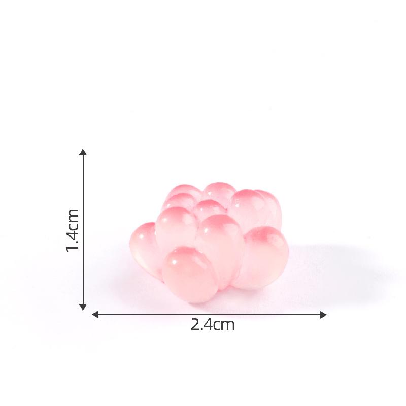 Tiểu cảnh sen đá phát sáng DIY, phụ kiện tiểu cảnh mini chậu hoa bàn đáng yêu (ZC-902)