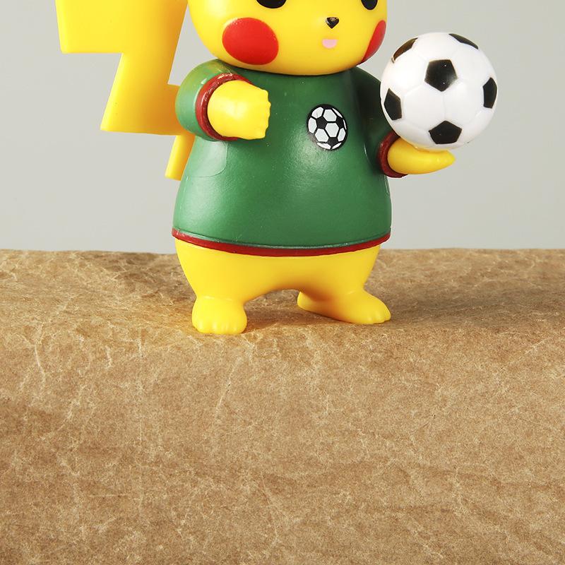 Bộ 4 đồ chơi búp bê bóng đá Pikachu cổ điển ZZ-336