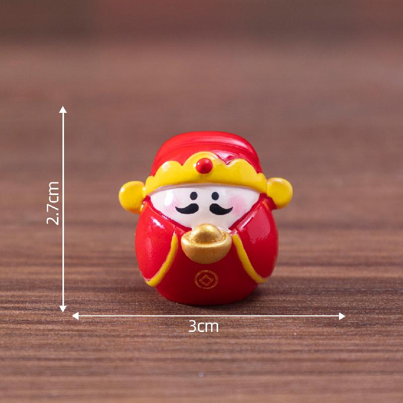 Tiểu cảnh thần Tài, Daruma DIY, phụ kiện tiểu cảnh mini xe bàn đáng yêu, cute (ZC-1077)