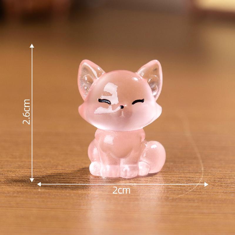 Tiểu cảnh cáo phát sáng, túi bất ngờ DIY, phụ kiện resin tiểu cảnh bàn mini dễ thương (ZC-294)