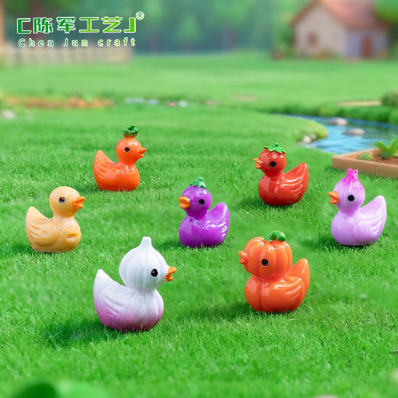 Phụ Kiện Tiểu Cảnh Vịt Rau Củ Dễ Thương Mini (PK-577)