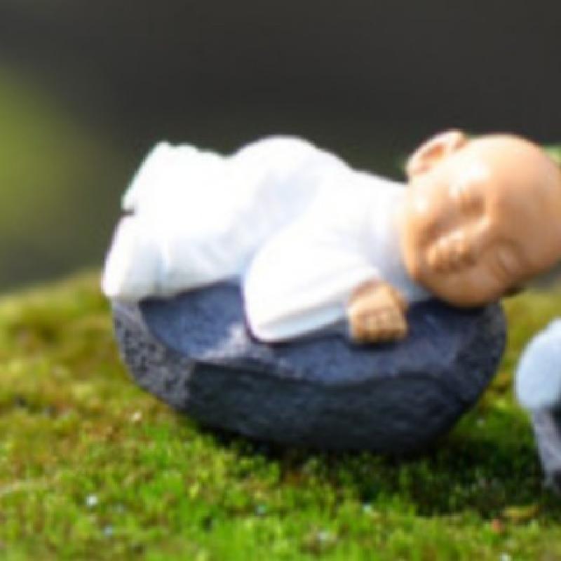 Tiểu cảnh chú tiểu DIY, phụ kiện tiểu cảnh mini chậu cây, đa giác DIY, đáng yêu (ZC-980)