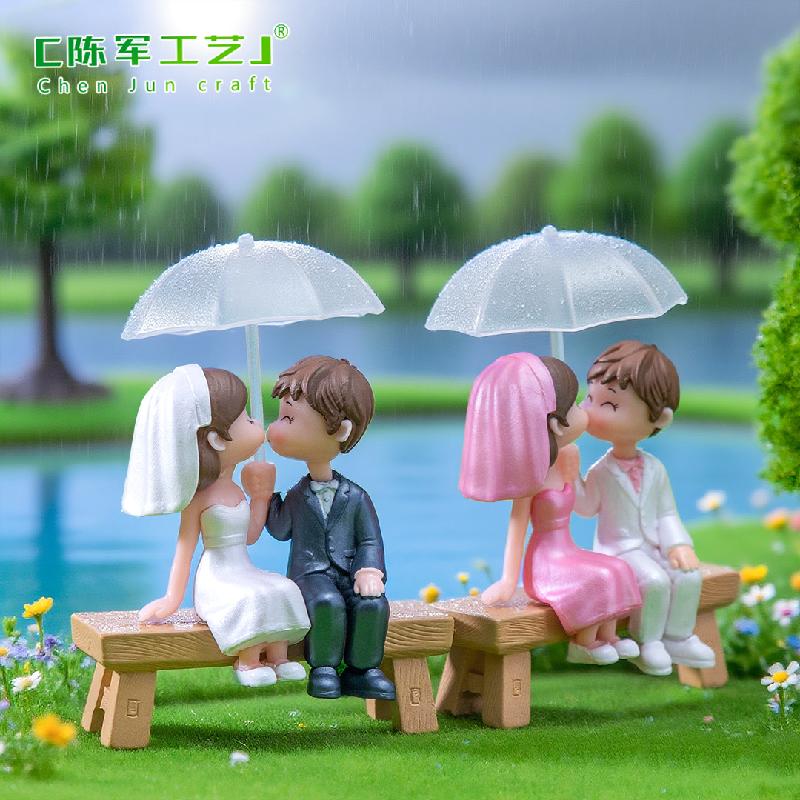 Phụ Kiện Tiểu Cảnh Cặp Đôi Cô Dâu Chú Rể Mini (PK-499)