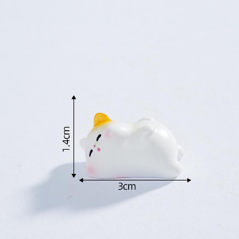 Tiểu cảnh mèo con mini, búp bê DIY, phụ kiện treo, bàn xe hơi, tiểu cảnh dễ thương (ZC-143)