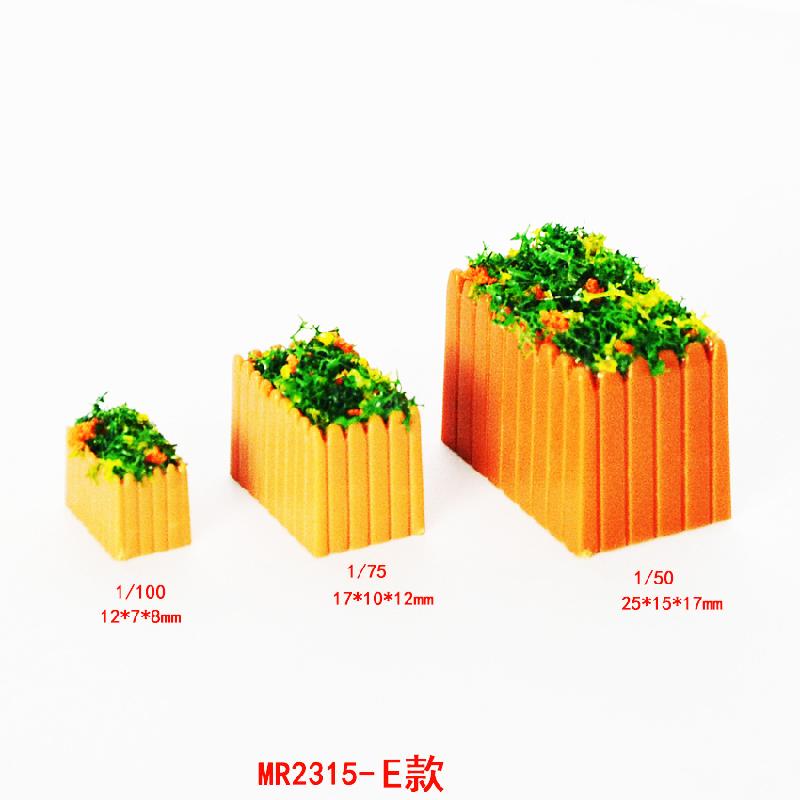 Phụ Kiện Mô Hình Bồn Hoa Vuông Mini Mô Hình Cảnh Quan (MH-163)