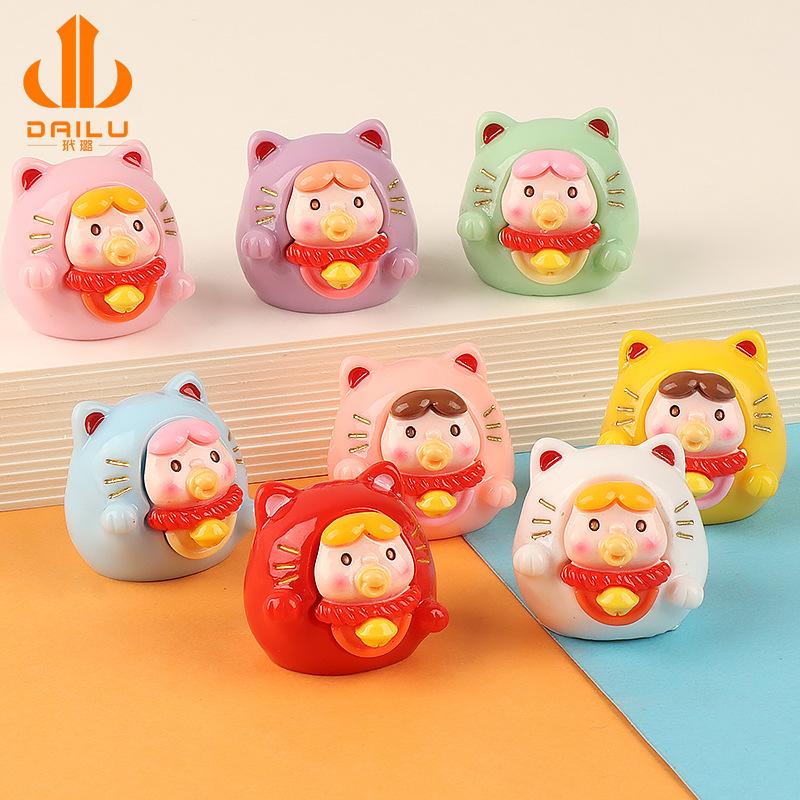 Charm mèo may mắn DIY trang trí vỏ điện thoại (FF-495)
