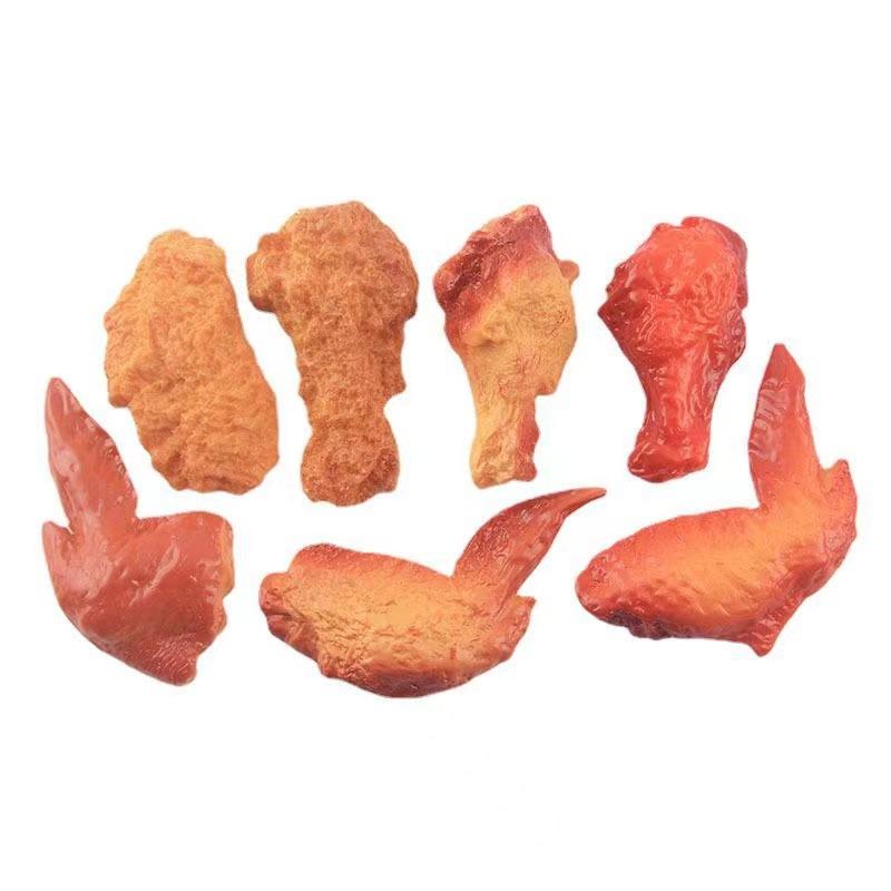 卡通食玩鸡翅 新款树脂配件DIY奶油胶手机壳饰品头饰发夹冰箱贴