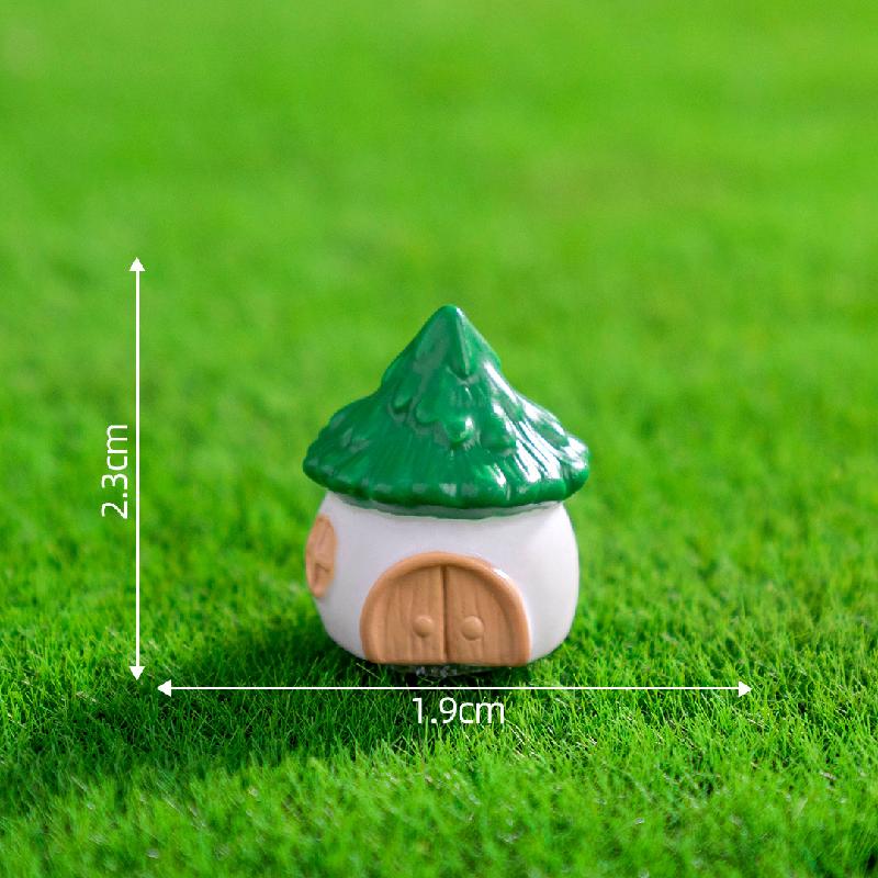 微景观创意劳动小兔子小熊房子园艺造景 DIY装饰品配件树脂小摆件