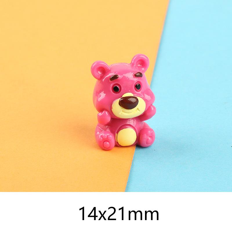 Charm gấu dâu DIY trang trí vỏ điện thoại (FF-492)