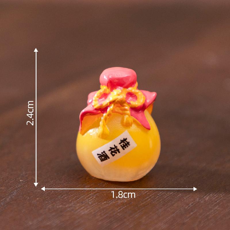 Tiểu cảnh rượu quế, rượu đào giả, đồ ăn giả DIY, phụ kiện bàn tiểu cảnh mini sáng tạo (ZC-343)