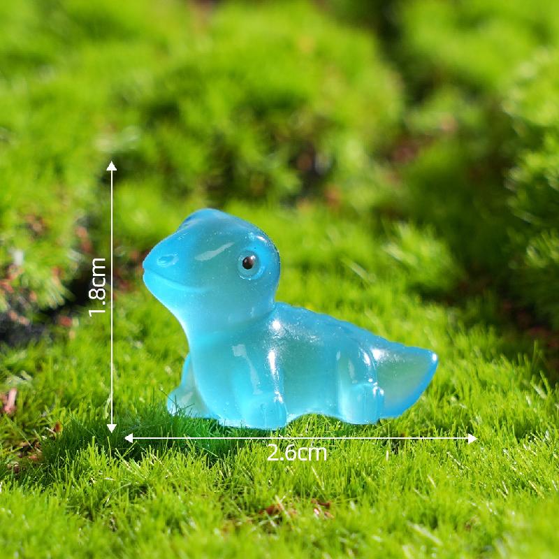 Tiểu cảnh tắc kè phát sáng DIY, phụ kiện tiểu cảnh mini bàn đáng yêu, cute (ZC-908)