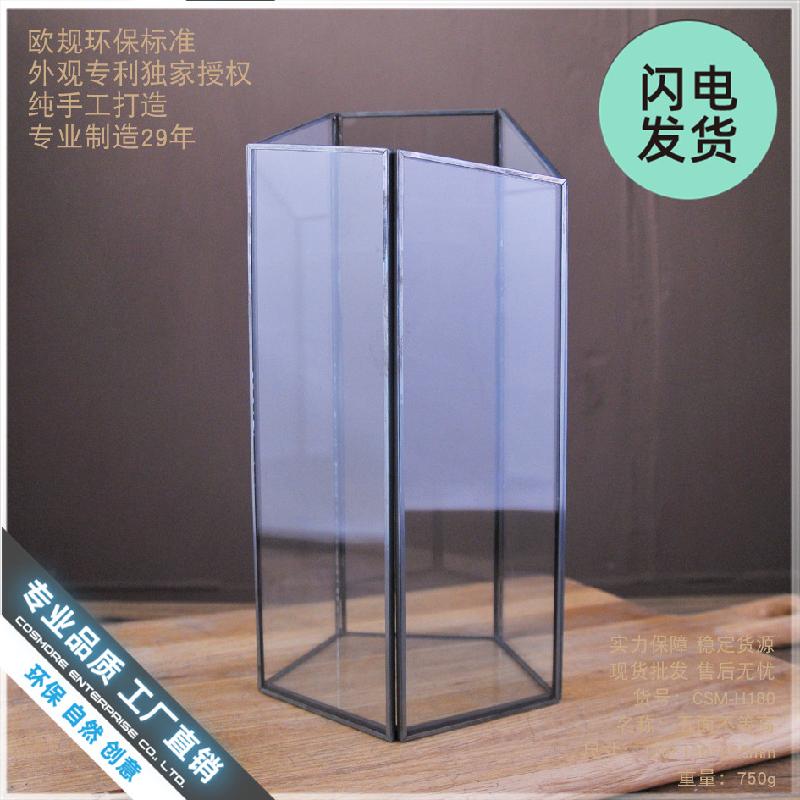 Chậu Đa Giác Chụp kính decor phòng khách, quán cafe (DG-132)