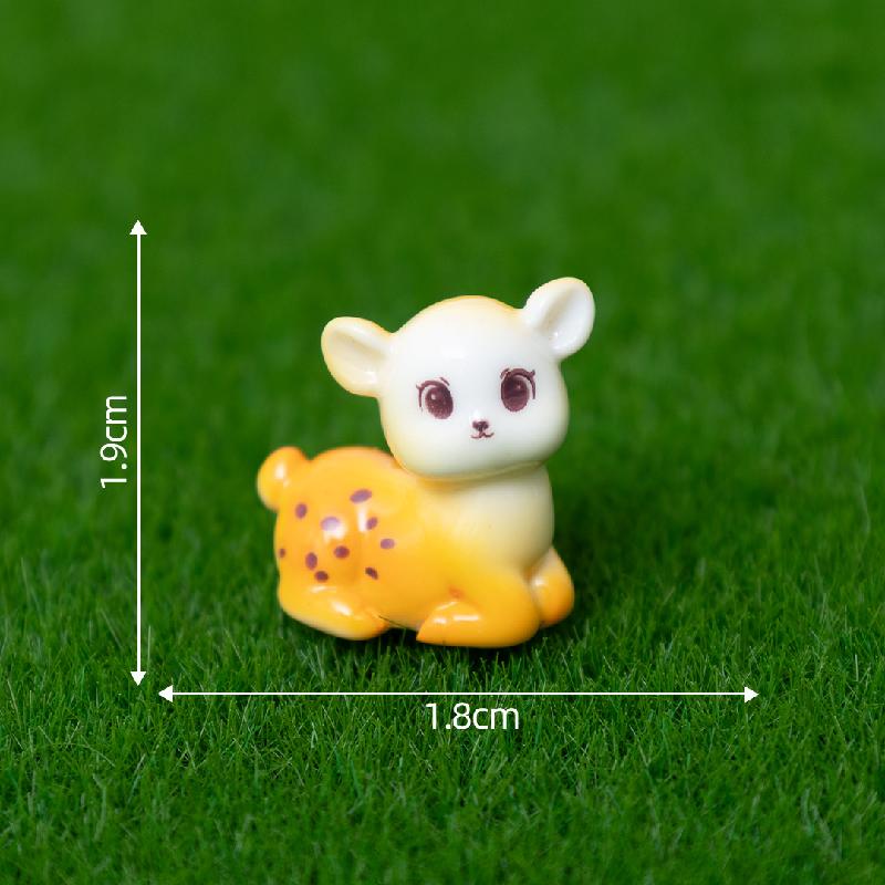 Tiểu cảnh hươu may mắn DIY, phụ kiện tiểu cảnh mini treo bàn resin đáng yêu (ZC-1076)