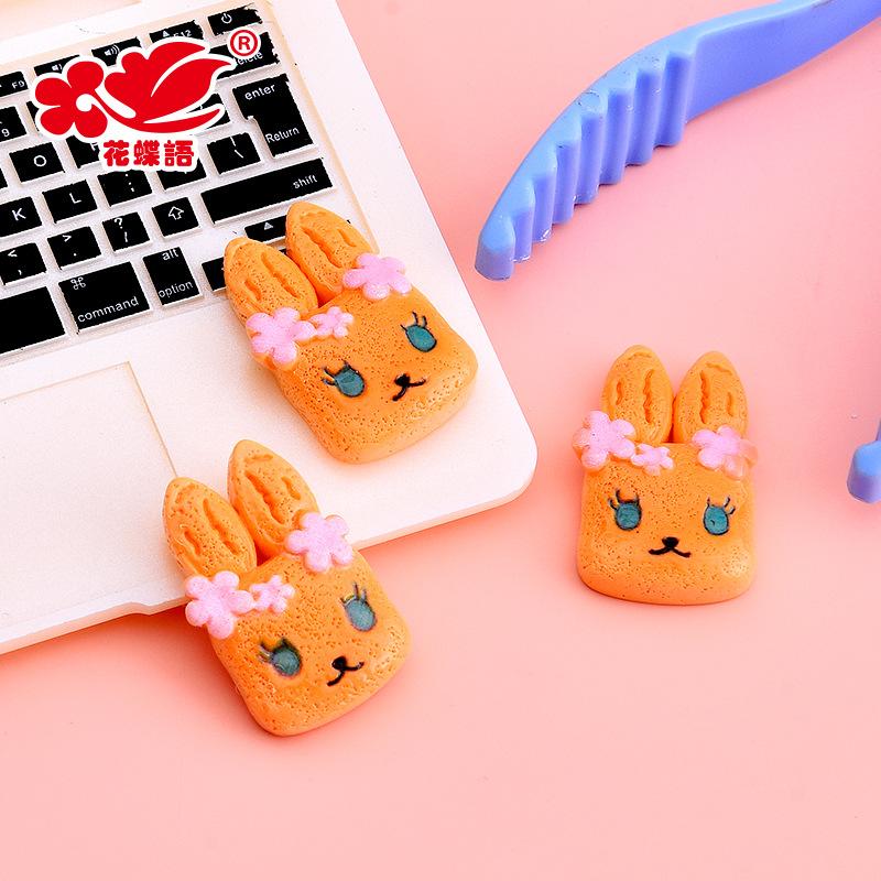Phụ Kiện Nhỏ Xinh Bánh caramel thỏ resin, food mini, phụ kiện DIY (NX-623)