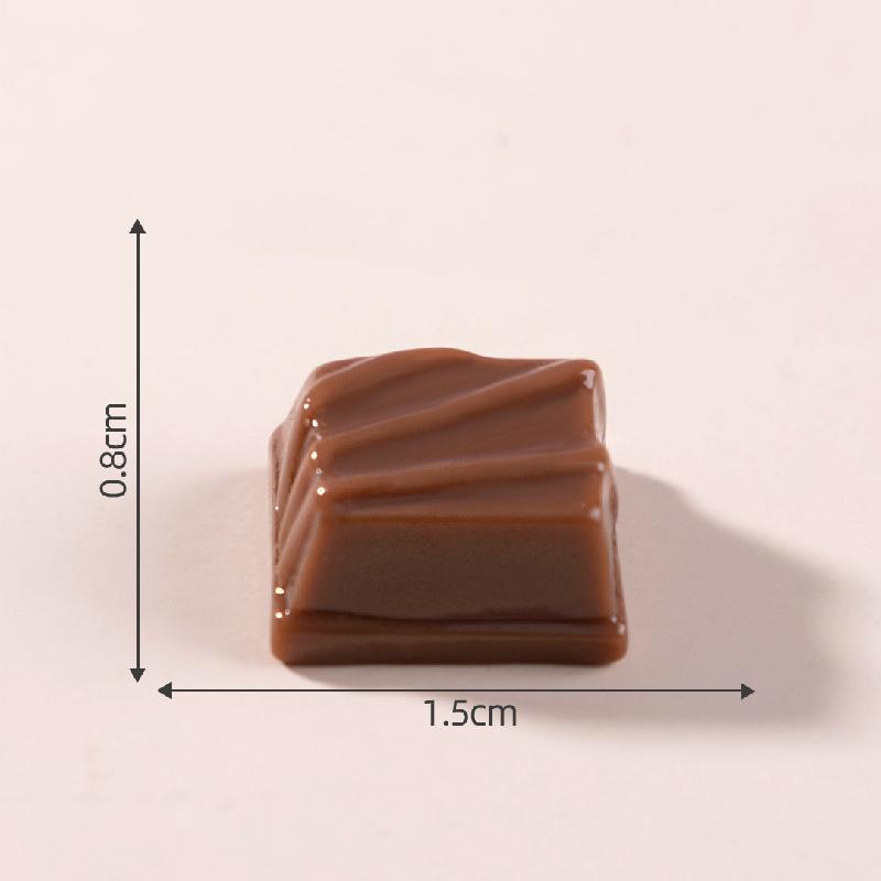 Tiểu cảnh chocolate giả ăn DIY, phụ kiện kẹp tóc, sticker bàn tiểu cảnh mini (ZC-818)