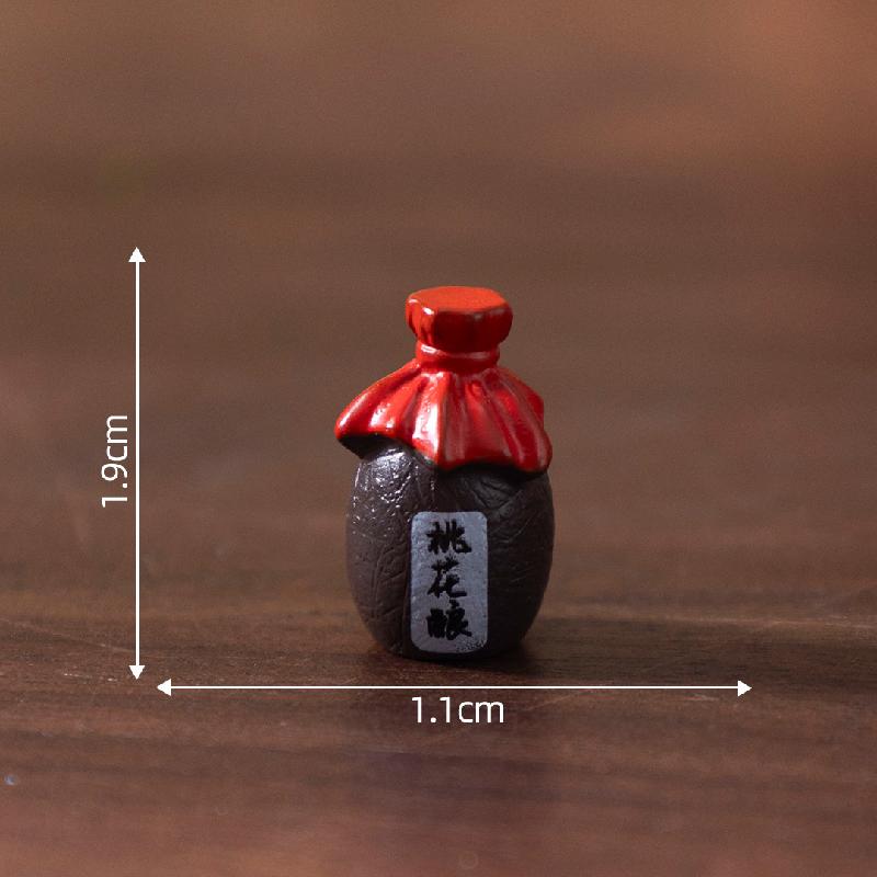 Tiểu cảnh rượu đào giả, bộ dụng cụ ủ rượu búp bê DIY, phụ kiện bàn mini sáng tạo (ZC-118)
