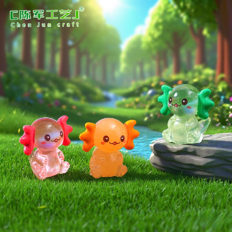 Phụ Kiện Tiểu Cảnh Kỳ giông Axolotl ngồi mini trang trí (PK-748)