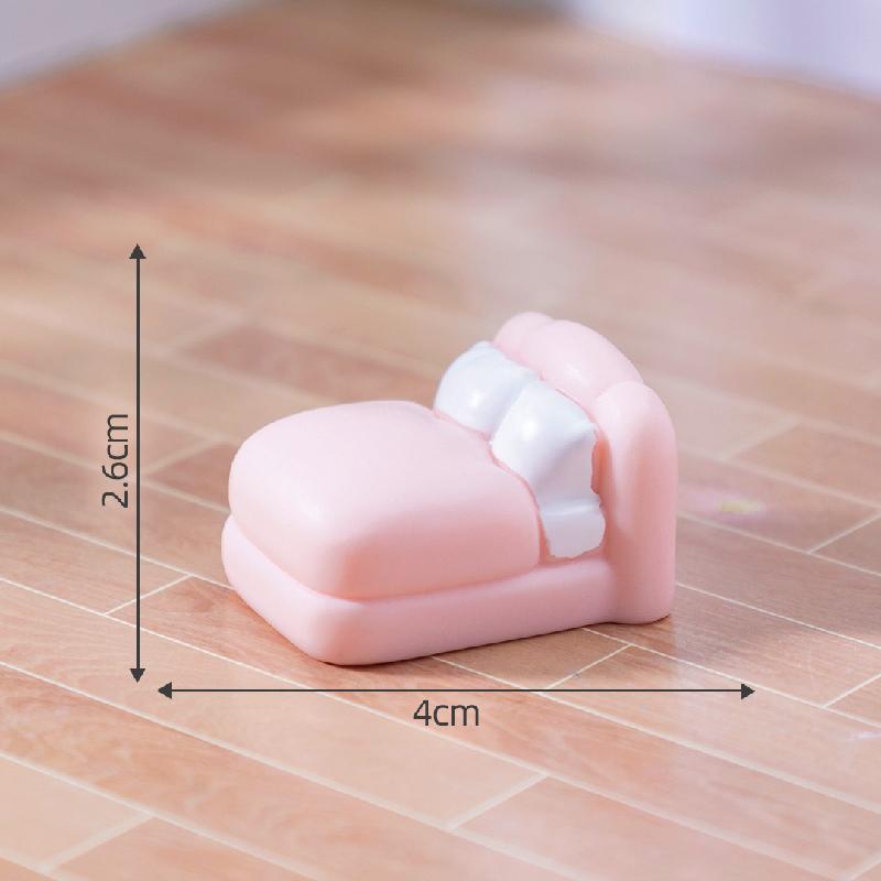 Tiểu cảnh sofa, tủ hồng DIY, phụ kiện tiểu cảnh mini nhà búp bê thu nhỏ đáng yêu (ZC-829)