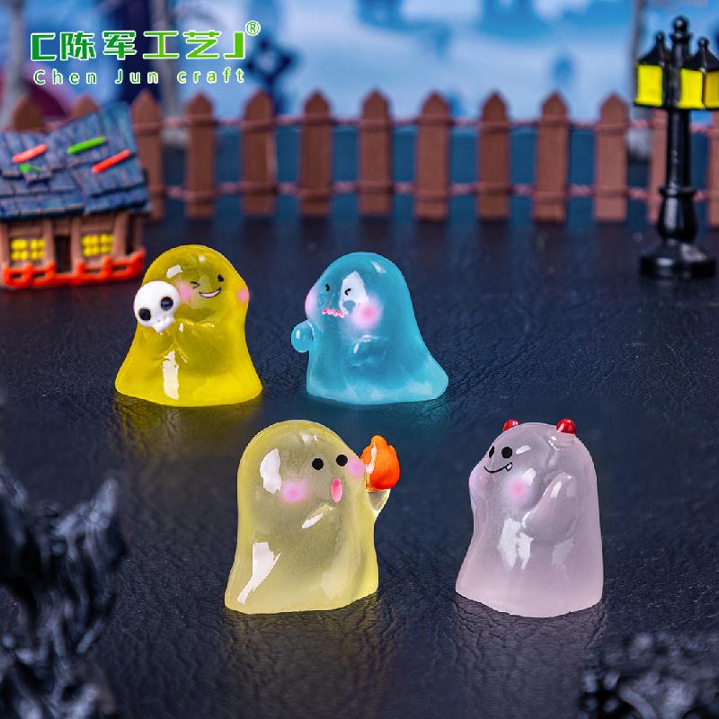 Tiểu cảnh ma phát sáng Halloween, phụ kiện trang trí mini (ZC-399)