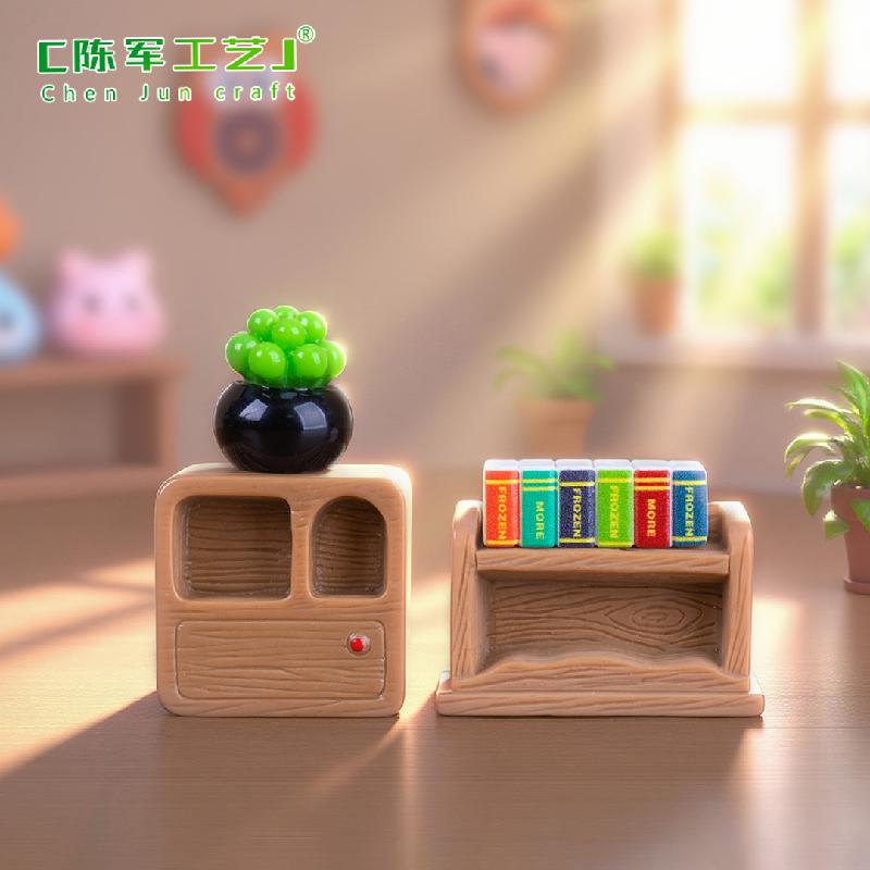 Phụ Kiện Tiểu Cảnh 微景观创意壁画多肉盆摘家居娃娃屋 DIY装饰品配件迷你树脂小摆件