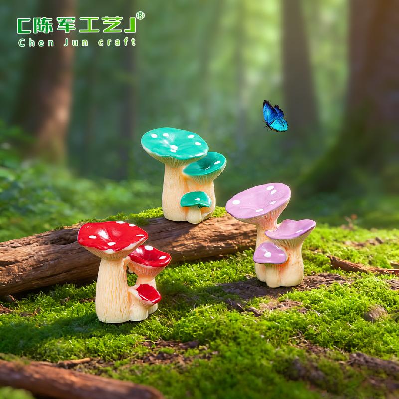 Phụ Kiện Tiểu Cảnh Tiểu cảnh nấm nhựa, trang trí DIY mini, tiểu cảnh dễ thương (ZC-8)