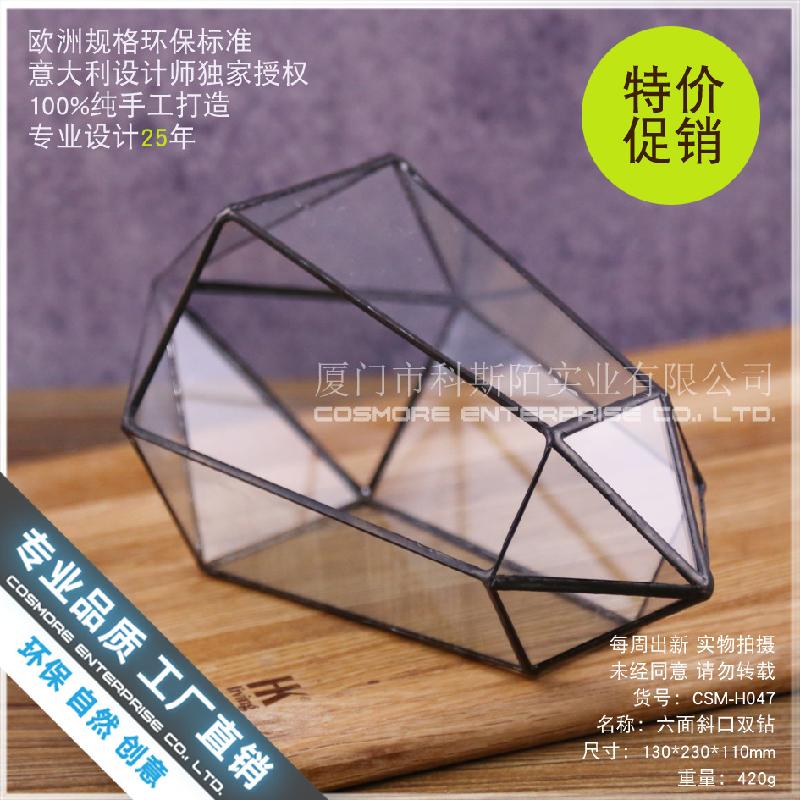 Chậu Đa Giác Nhà kính Terrarium cây xanh mini (DG-72)