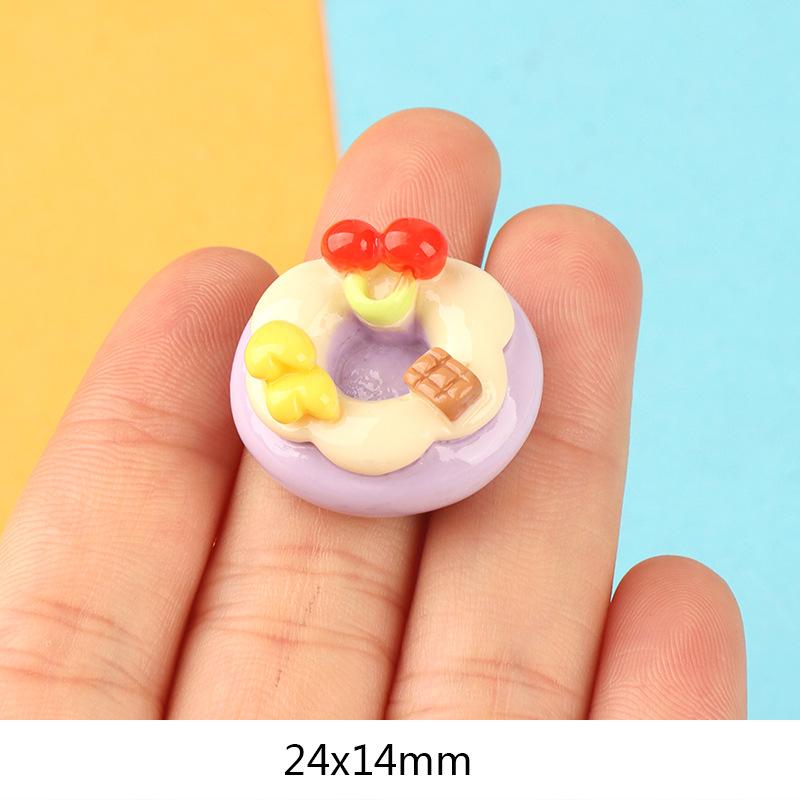 Charm donut sáng bóng DIY trang trí vỏ điện thoại (FF-517)